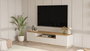 Hanah Home Ave7-Aka Soporte para TV Pino Atlántico y Cashmere